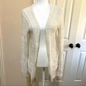 Abercrombie & Fitch White Cardigan - 13/14 Kids